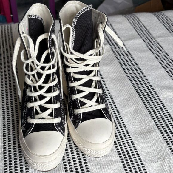 CONVERSE 6 Chuck 70 De Luxe Heel Platform High Top Boots - Picture 4 of 10